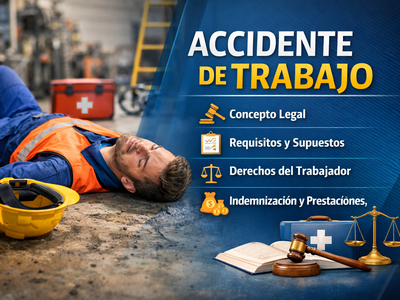 Accidente de trabajo: concepto legal, requisitos, supuestos y derechos del trabajador