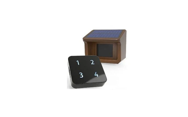 Detector de movimiento exterior y receptor de aviso inalámbrico